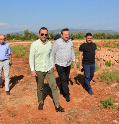BAŞKAN GÜNGÖR, MANAVGAT OSB ALANINDA İNCELEMELERDE BULUNDU