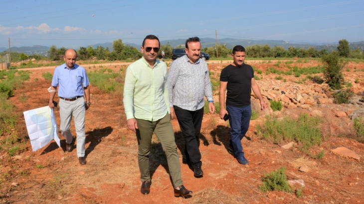 BAŞKAN GÜNGÖR, MANAVGAT OSB ALANINDA İNCELEMELERDE BULUNDU